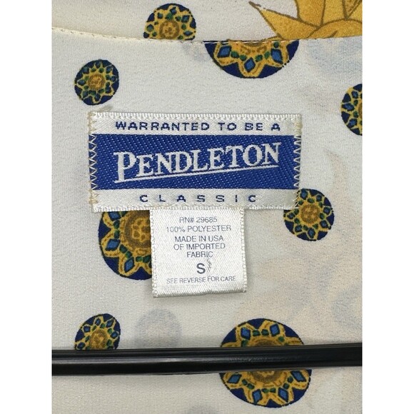 Vintage Pendleton Classic Women's Shirt Anchors Sun Nautical Size Small Button - Picture 5 of 9